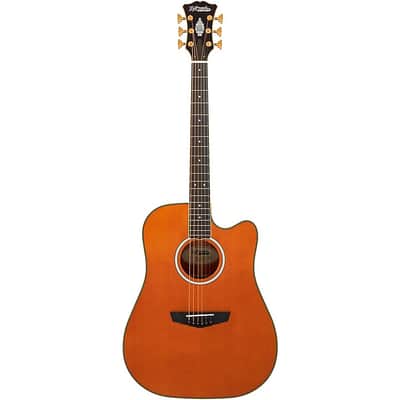 D'Angelico Excel Bowery Dreadnought Acoustic-Electric Guitar Vintage Natural image 9