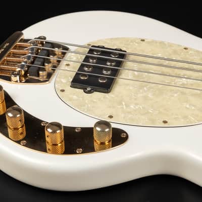 2012 Ernie Ball Music Man PDN Classic StingRay 4 - Gilded White | USA Limited Edition 1 / 200 Bass 4-String Matching Headstock & Neck Gold Hardware Active / Passive | OHSC image 20
