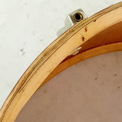 Ludwig 6.5x14" Auditorium Transition Badge Snare Drum Rare P83 10/28/60 Mahogany image 14