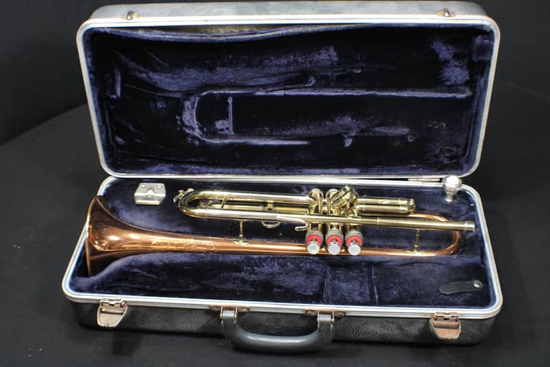 A Beautiful Conn Director Shooting Stars Tri-Color Bb Trumpet in it's Original Case   # 22 T image 1