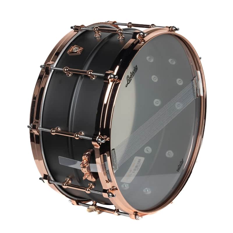 Ludwig LB427TDC Hot Rod Black Beauty Brass 6.5x14" Snare Drum image 3