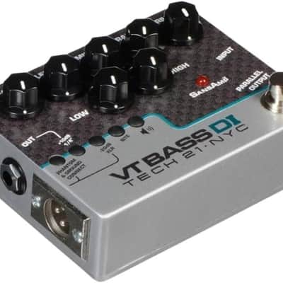 Tech 21 SansAmp VT Bass DI Pedal Bundle w/ 2x Strukture Patch Cables, 12x Guitar Picks & Liquid Audio Polishing Cloth CS-VTB-DI image 3