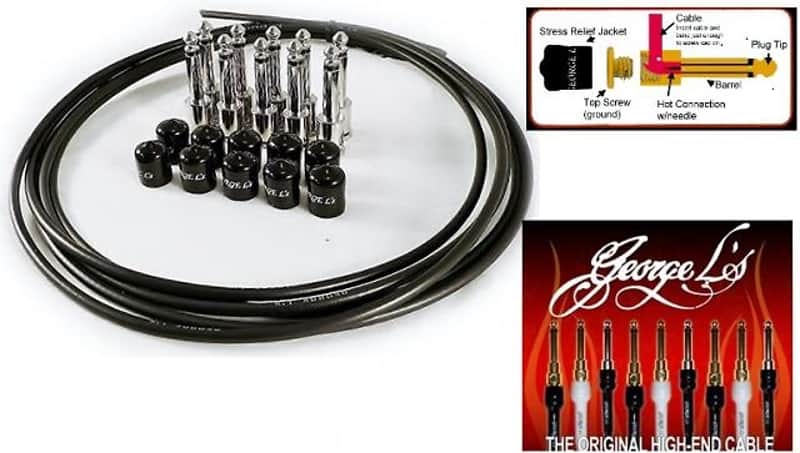 George L's Pedalboard 155 Effects Cable Kit Black image 1