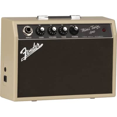 Fender Mini '65 Twin Amp Blonde - light Combo Amp for Electric Guitars image 4