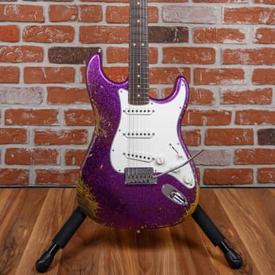Fender Custom Shop SR25 Custom Deluxe Stratocaster Heavy Relic Magenta Sparkle 2026 w/OHSC image 4