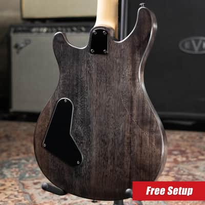 PRS SE CE 24 Standard Stoptail Satin Electric Guitar - Charcoal with Gig Bag image 2