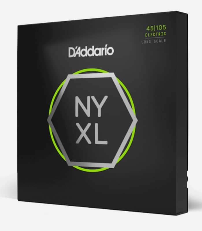 D'Addario NYXL45105 NYXL Long Scale Bass Guitar Strings - Light Top/Medium Bottom, 45-105 image 1