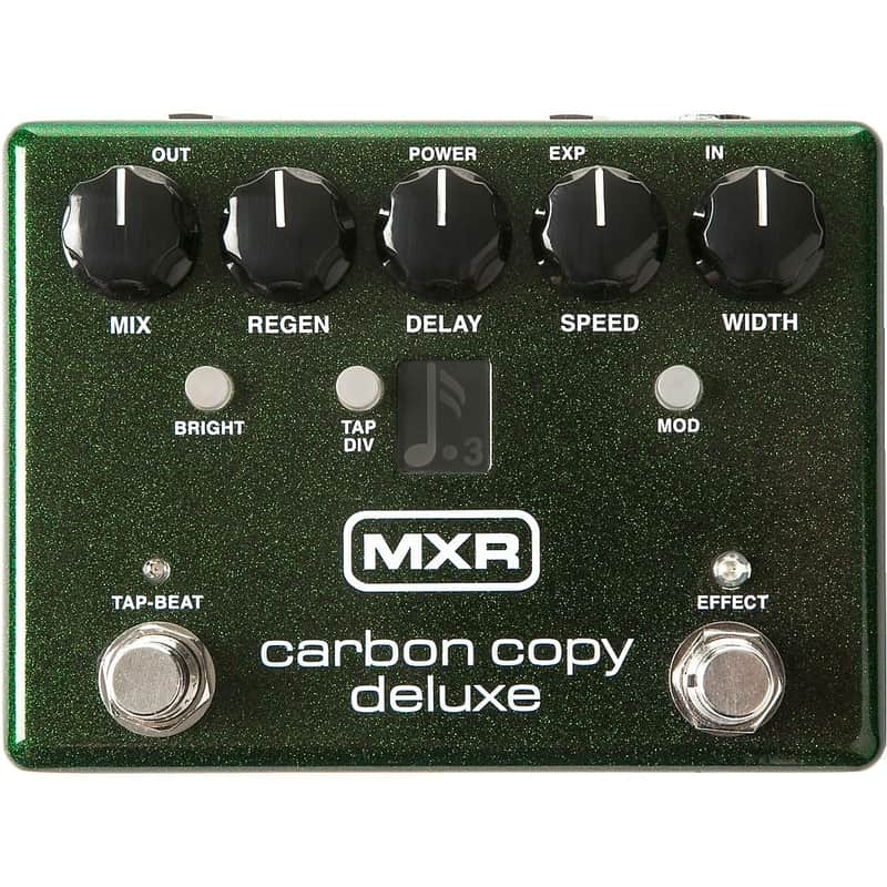 (Mint) MXR M292 Carbon Copy Deluxe Analog Delay Pedal - Green image 1