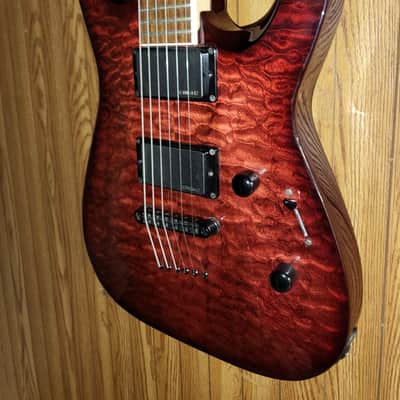 Jackson X Series DKXT Dinky 2012 Transparent Quilted Red image 2