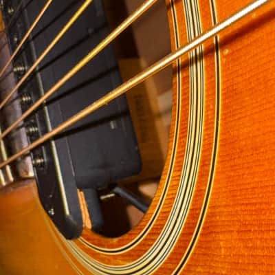 Takamine F-340S lawsuit era 1976 Japan w/ pickup and OHSC image 22