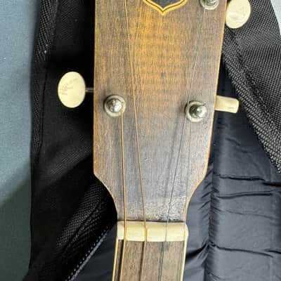 National Triolian Resonator Tenor-Steel Body-Brass Top 1930's - Walnut Burst #SR-814 image 4