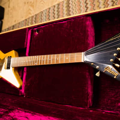 Roger Giffin built 1994 Gibson Custom Shop Korina Explorer 7 string 36 fret image 4