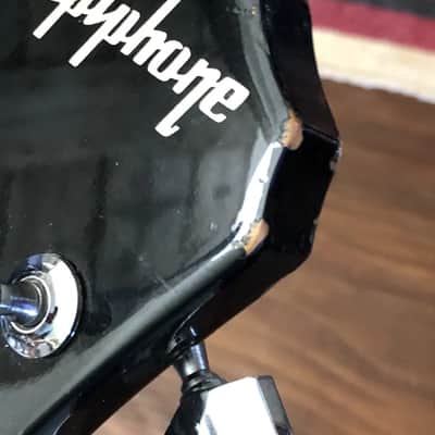 2004 Epiphone Les Paul Junior Electric Guitar Black Actual Loaded Neck image 6