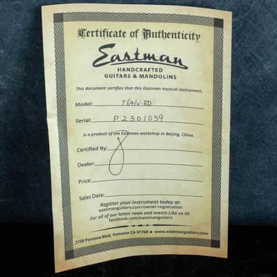 Eastman T64/V-T Antique Red Varnish P2301059 image 7