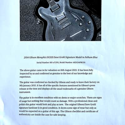 Gibson Dg 335 custom 2014 - Pelham blue image 7