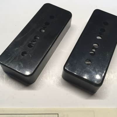 2 Mighty Mite P90 Black Guitar Pickup Cover & Benson Cover Vintage NOS Relic Wiring Diagrams Manual image 3