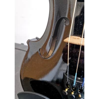 Black Student Violin with Case - String Instruments - Black - Excellent w/ Hard Case image 9