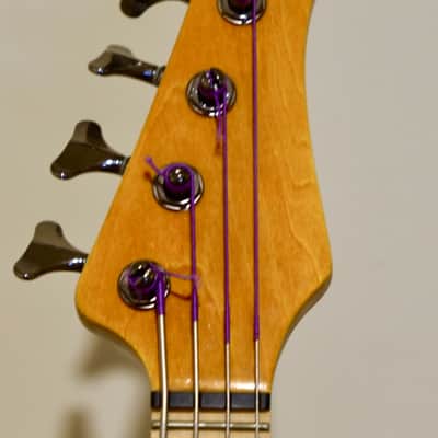 MTD Kingston Artist 4-String Bass w/ Maple Fretboard Amber image 3