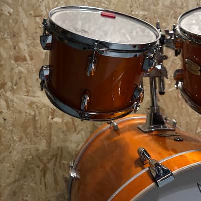 Stage Custom Birch (Honey Amber) 22” kick, 16” floor tom, 14” snare, 10” and 12” rack toms, 5pc Shell Pack image 12