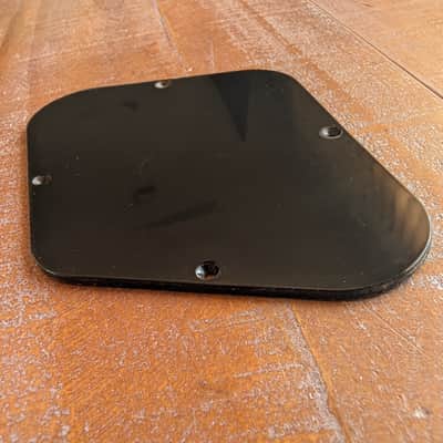 2001 Gibson Les Paul Rear Control Covers Both Covers Black ORIGINAL Part image 3