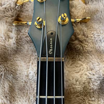 Super Rare 1989 1990 1992 Greco PXB-1200 PXB 1200 PXB1200 Phoenix 4 string Bass - Transparent Blue MIJ Japan Fujigen 26 frets brass nut P Duce pickups MIJ Ibanez Prestige HSC image 5