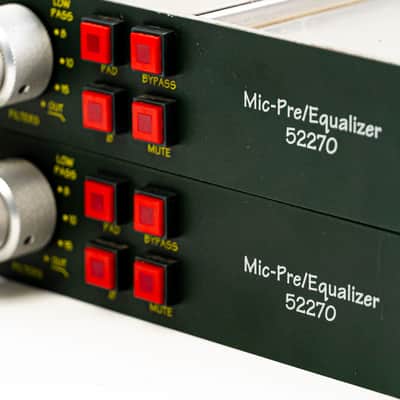 Two Daking 52270 Mic/Line EQ Preamps *Consecutive Serials* w/ Quad-Output Power Supply - Pristine Studio Clarity image 4