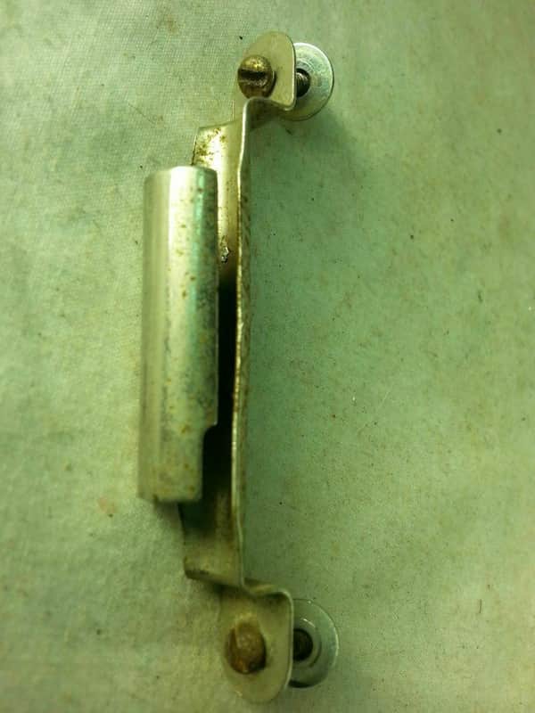 Slingerland Marching Snare Drum Key Holder Mount Nickel Parade Vintage 50s 2 5/8 image 1