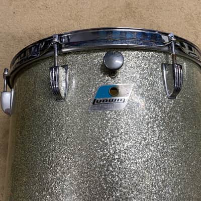 Ludwig Snare Drum Ludwig 15 in marching snare 1960-1970,s - Sparkle silver image 1