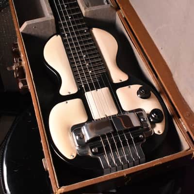 Rickenbacker Electro Model B Lap Steel with white plates with 1930s matching Amp 1930-1940 - Black image 9