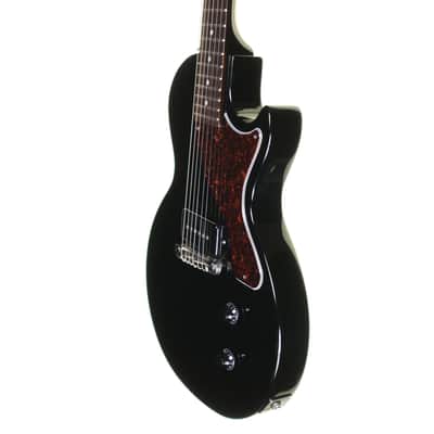 Gibson Les Paul Junior Electric Guitar, Ebony with Gig Bag, ABM Bridge Upgrade image 7