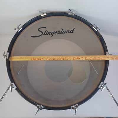 Slingerland 14x24"Concorde Bass Drum 1970 3Ply Chrome Over Wood COW USA image 12