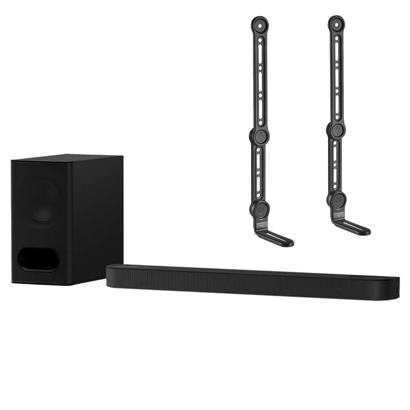 Sony HT-B600 BRAVIA Theater Bar 6 350W 3.1.2-Channel DTS:X Soundbar with Wireless Subwoofer, Bundle with 2x Universal Soundbar Mount image 1