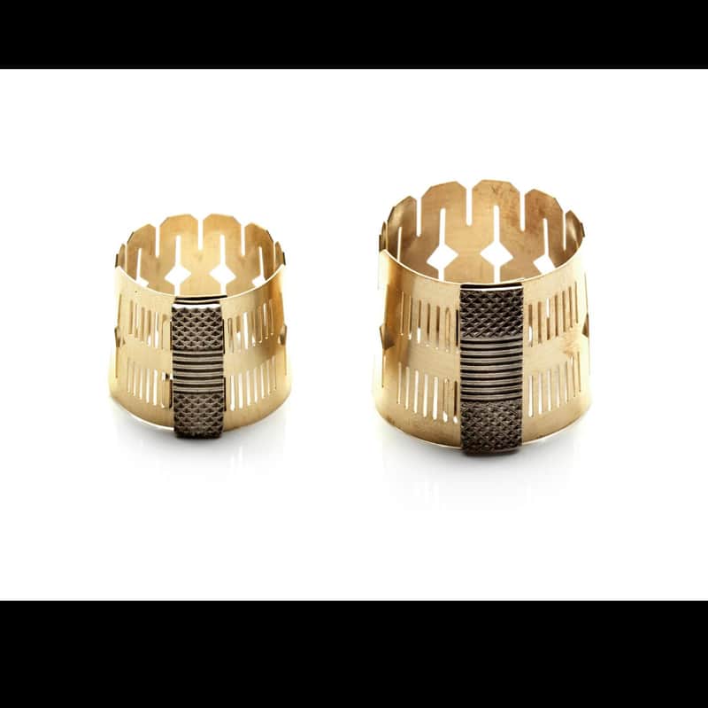 Borgani Flexitone Saxophone Ligature in Gold Brass Size Large image 1