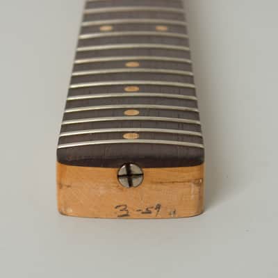 Fender  Jazzmaster Solid Body Electric Guitar (1959), ser. #34376, original tweed hard shell case. image 17