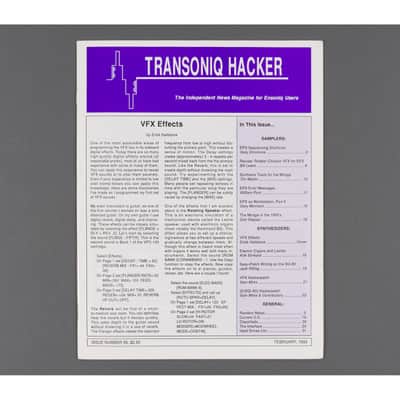 Transoniq Hacker Ensoniq User's Newsletter Issue #56
