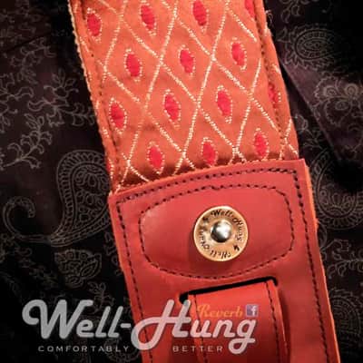 Well-Hung Amp'd Radio Ga-Ga in Vox-ish upholstery cloth in brown/gold/burgundy image 5