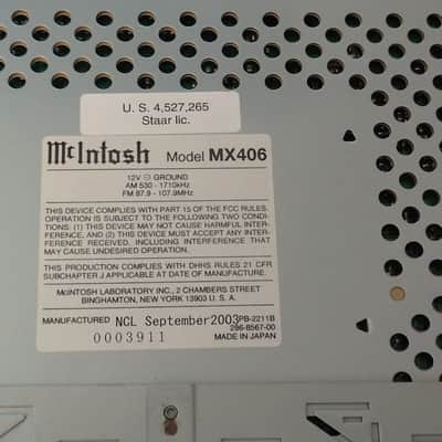 McIntosh MX406 2003 - Black image 3
