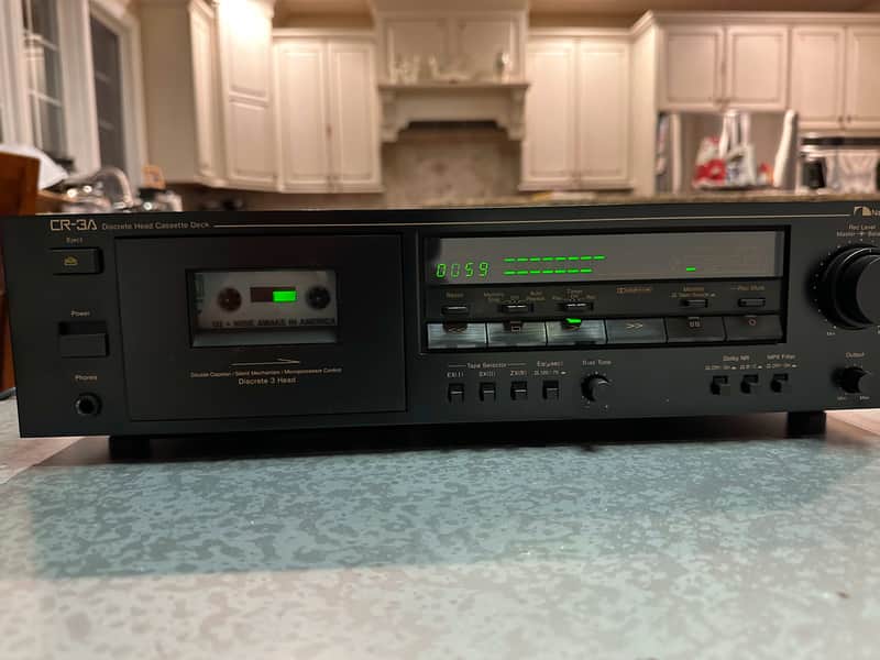 Mint Nakamichi CR-3A 3-head cassette deck w/ Original Accessories & Box | Tested, Fully Functional image 1