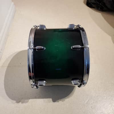 Mapex M 14"x11"inch Tom Drum W/Mount - Lacquered Green Fade - Gorgeous Clean A+ image 5
