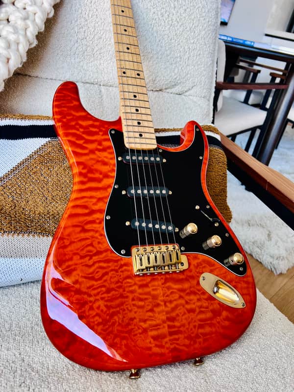 Schecter (ESP) ST-UC430 - Trans Orange 1989 image 1