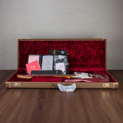 Fender Custom Shop '62 Jaguar Closet Classic Electric Guitar - Aged Burgundy Mist Metallic - #CZ564176 image 10
