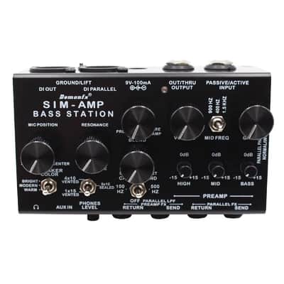 Demonfx SIM-AMP High Quality Simplifier Bass Station Preamp Simulator, Power Amp SIM, Stereo Cab SIM & DI Out for Electric Bass image 6