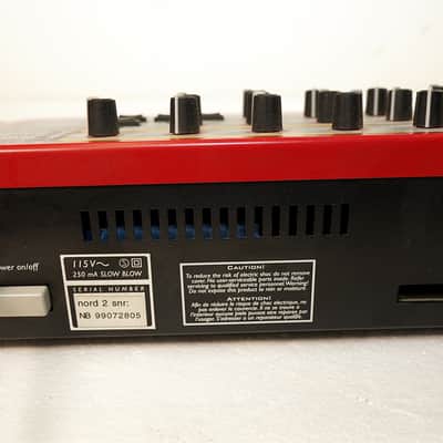 Nord Rack 2 16-Voice Rackmount Virtual Analog Synthesizer 1997 - 2003 - Red image 5