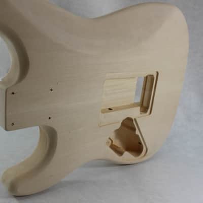 Unfinished Basswood HSH guitar body - fits Fender Strat Stratocaster neck Floyd Rose J943 image 8