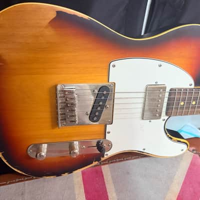 ESP LTD TE-202 with Rosewood Fretboard Distressed 3-Tone Sunburst Electric Guitar image 2