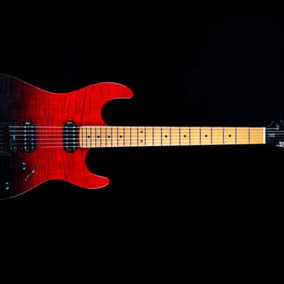Jet JS-1000 Vulcano 1000 Series Mahogany Solid Flamed Maple Top Body Canadian Roasted Maple Neck 6-String Electric Guitar image 3