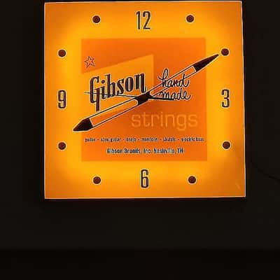 60's Style Gibson Guitars Light Up Clock Killer Cool Man Cave/Garage Accessory image 4