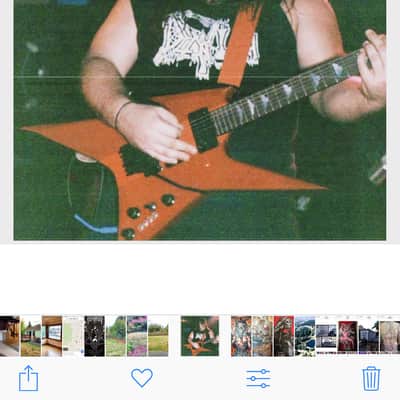 Bc rich B.C. Rich (death chuck schuldiner rick rozz ironbird )80's Trans red image 9