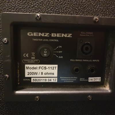 2 x Genz Benz Focus 112 Bass Cabinets + TC Electronic BH250 Bass head image 6