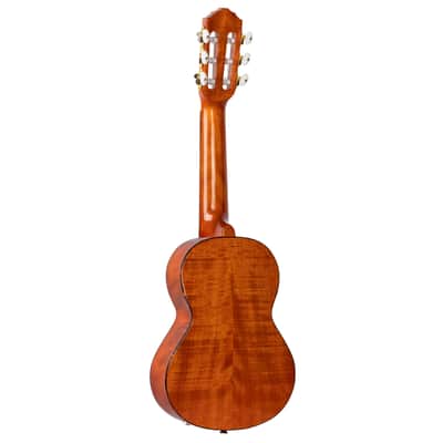 Ortega RGLE18FMH Mini Travel Series Solid Flamed Mahogany Top Mahogany Neck 1/8 Size 6-String Acoustic-Electric Guitar w/Gig Bag image 3